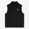 Boy's Black Sleeveless Zip-Up Vest – Keep Track print