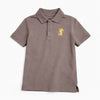 Kidsclub7 Boys Classic Polo Shirt – Taupe Brown