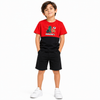Boys Minecraft Graphic T-Shirt – Premium Cotton Gaming Tee | Red & Black