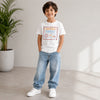 Boys Control Freak Graphic T-Shirt – Gamer Cotton Tee | White