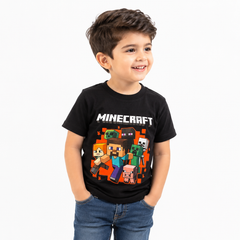 Kids Minecraft Graphic Cotton T-Shirt