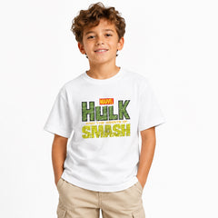 Boys Marvel Hulk Graphic T-Shirt – White