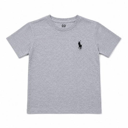 Kids Boys Classic Logo T-Shirt – Light Grey
