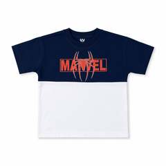 Boys Marvel Spider Graphic Color navy T-Shirt – Navy & White