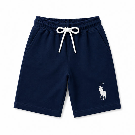 Boys Navy Blue Cotton Jersey Shorts