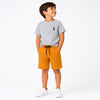 Boys Mustard Waffle Knit Summer Shorts