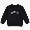Boys Black "LUMIERE" Embroidery.Sweatshirt