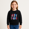 GIRL Black Sweatshirt – “We Are Creative” Embroidered Design