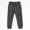 Boy's Grey Trousers – NASA Logo with Side Zipper Pocket