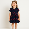 Girls Navy Blue Frock