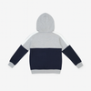 Boys Grey & Navy Hoodie with Logo