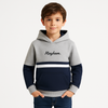 Boys Grey & Navy Hoodie with Logo