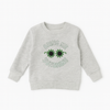 irls Grey Sweatshirt with “Bring Me Sunshine” Floral Embroidery