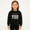 Girl Black Sweatshirt - "Sweet Like You" Embroidery
