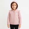 Girl Pink Quilted Hoodie – Ballet Shoes Embroidery