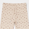 Girl Beige Thermal Ribbed Trousers – Cherry Print