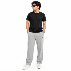 Men’s Light Grey Wide Leg Trousers