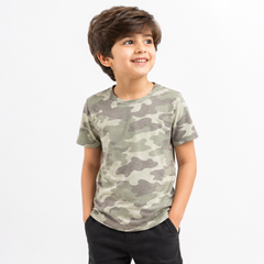 Kids Camouflage Cotton T-Shirt for Boys