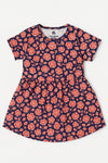 Girls Navy Pink Frock