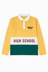High School logo polo shirt