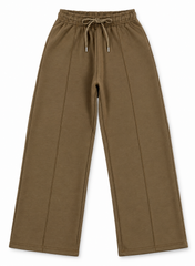 Men’s Baggy Fit Trousers – Brown | 100% Cotton Fleece