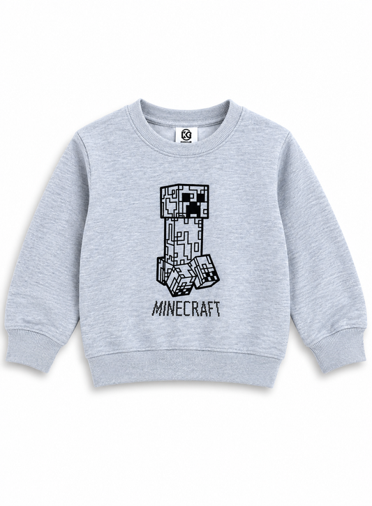 Boys Grey Minecraft Graphic Sweatshirt