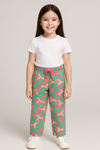 Girls Light Green & pink Trouser