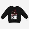 Kids Black Sweatshirt – “Dream Big” Printed Design