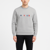 Moncler Grey Logo Crewneck Sweatshirt – Men’s Casual Wear