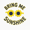 Girl Navy Blue Sweatshirt – "Bring Me Sunshine" Embroidered Sunflower Design