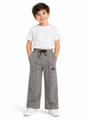 Boys’ Grey Wide-Leg Trouser