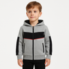 Boys’ Grey Zip-Up Hoodie – Casual & Comfortable