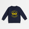 Girl Navy Blue Sweatshirt – "Bring Me Sunshine" Embroidered Sunflower Design