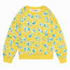 Yellow Floral Girl Tracksuit | 100% Cotton Fleece | Comfortable & Stylish