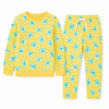 Yellow Floral Girl Tracksuit | 100% Cotton Fleece | Comfortable & Stylish