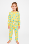 Yellow Floral Girl Tracksuit | 100% Cotton Fleece | Comfortable & Stylish