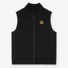 Boy's Black Sleeveless Zip-Up Vest – Keep Track print