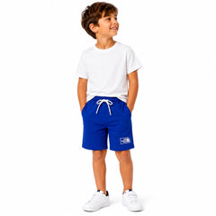 Boys Royal Blue Cotton Jersey Shorts