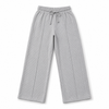 Men’s Ribbed Wide Leg Lounge Trousers – Light Grey