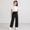 Girl  Black Straight Fit Trouser – Soft Cotton