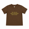 Boys Adventure Quote T-Shirt – Brown