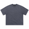 Men’s Tyler Distressed Acid Wash Oversized T-Shirt – Charcoal Grey