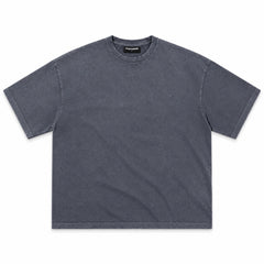 Men’s Tyler Distressed Acid Wash Oversized T-Shirt – Charcoal Grey