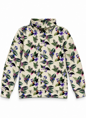 Women Printed Mock Neck Sweatshirt | Floral & Botanical Print