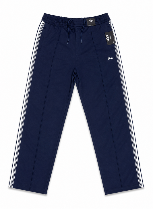 Men's Navy Baggy Trousers with Side Stripes – Relaxed Fit