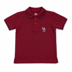 Boys Maroon Classic Polo Shirt