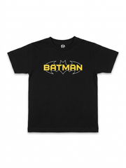 Kids Batman Graphic Cotton T-Shirt – Black