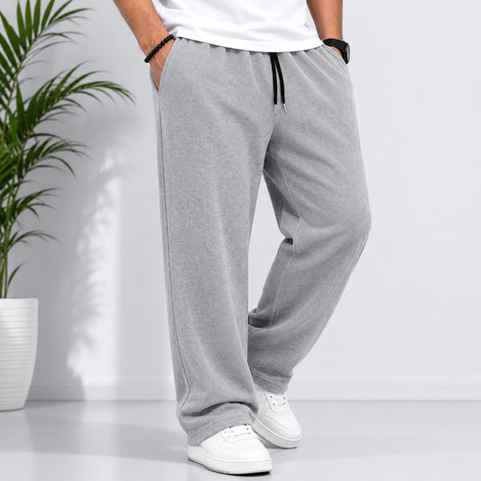 Men’s Light Grey Open Bottom Lounge Trouser