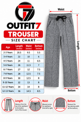 Boys Grey Wide-Leg Trousers | Textured Casual