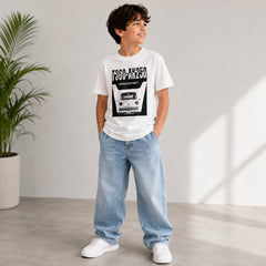 Boys White Vintage Car Graphic T-Shirt –